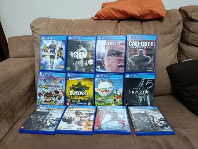Lote de 12 jogos de ps4