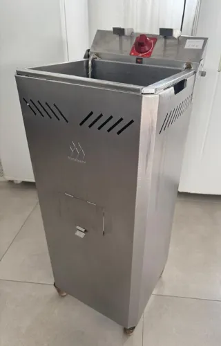 Fritadeira industrial elétrica Marchesoni 18L prata