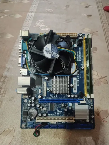 Kit Placa Mãe ASRock G31VS2-M LGA 775 + Processador Pentium + 3GB RAM DDR2 (Funcionando)