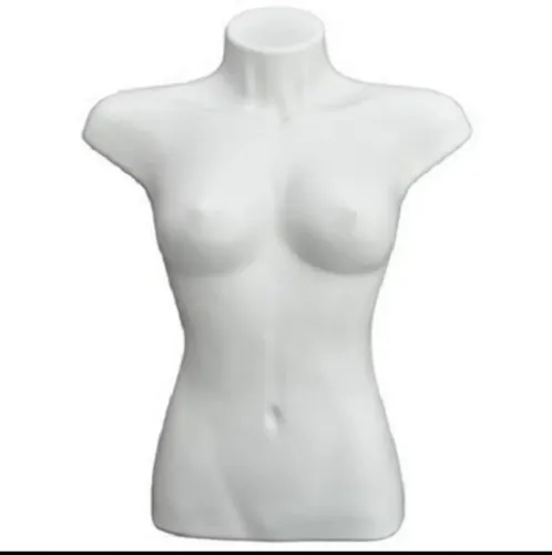 Busto plástico feminino, cor branco, veste 38