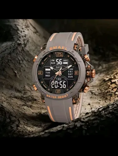 Vendo relógio digital e analógico aprova d'água pulseira de borracha novo