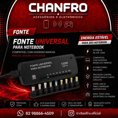 Fonte universal Notebook