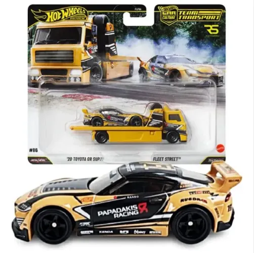 Hot Wheels Premium Team Transport 20 Toyota Gr Supra Amarelo