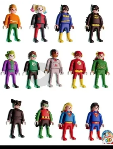 Coleção Playmobil DC Kinder Ovo 
