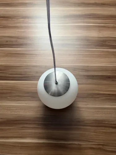 Lustre pendente Redondo vidro branco novo