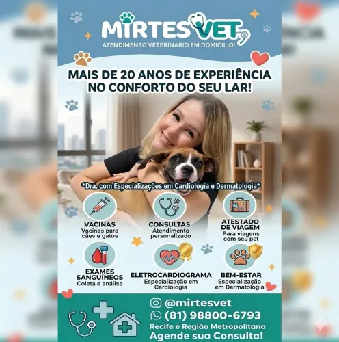 Veterinária/ veterinário a domicílio 