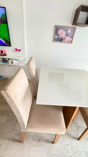 Mesa vidro 4 cadeiras