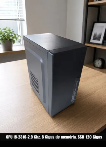 CPU i5, 8 GB de memória e SSD 120 GIGAS