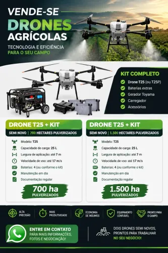 Venda de drones T25 seminovos