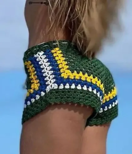 Roupa de crochê copa do mundo