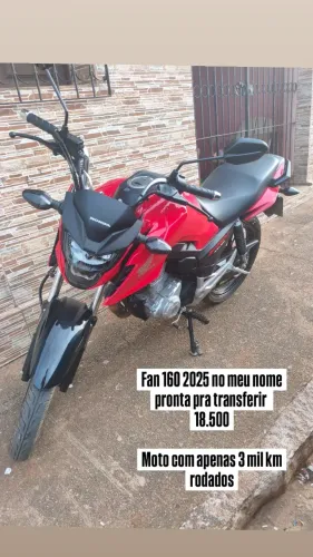 A fan mais nova da região manual chave reserva e com apenas 3 mil km rodados zero no meu n