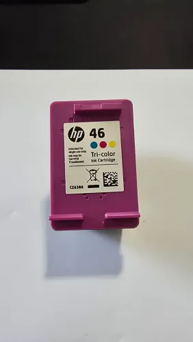 Cartucho HP 46 colorido (em uso)