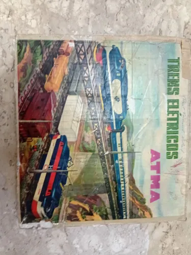 Trem elétrico ATMA. Conjunto. Da década de 1960. Oportunidade rara para colecionadores.