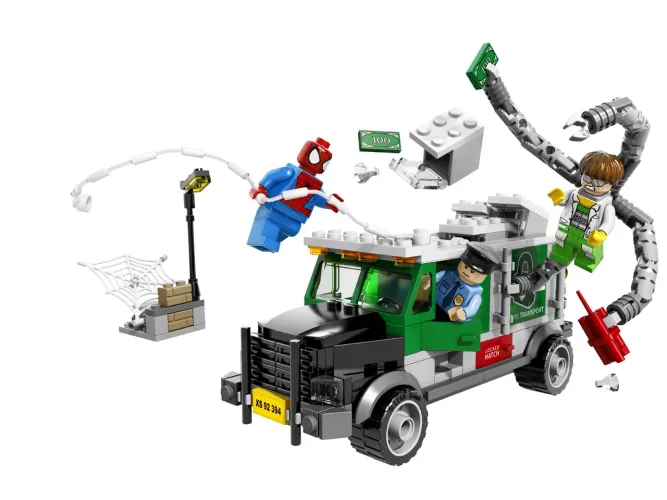 LEGO Marvel Super Heroes 76015 Doc Ock Truck Heist + Manual Original