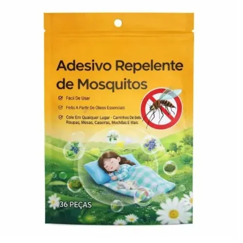 Adesivos Repelentes de Mosquitos Kit com 36