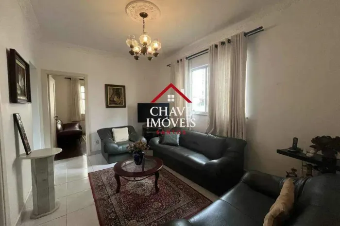 Apartamento com 2 dormitórios para alugar, 80 m² por R$ 3.600,01/mês - Boqueirão - Santos/