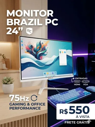 Monitor 24 polegadas branco