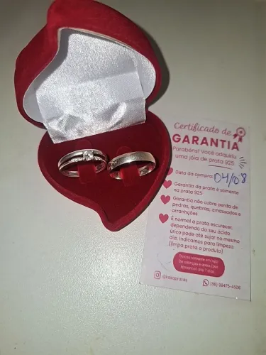 Alianças em prata 925