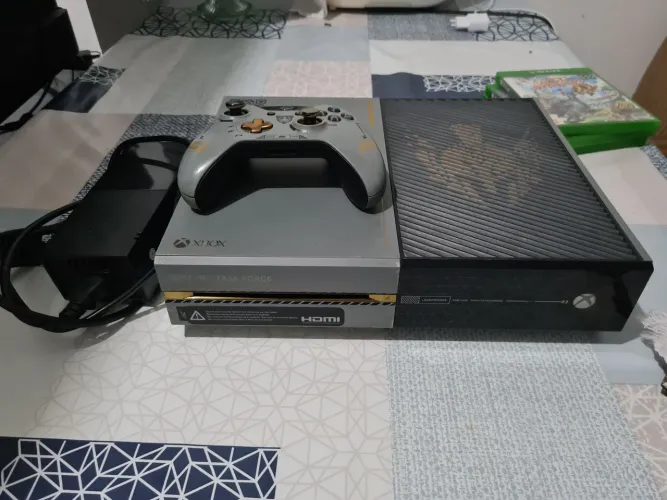 Xbox one edição call of duty advanced warfare 1TB é 1 controles e mais 35 jogo abaixando