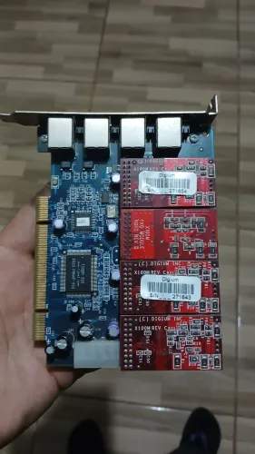 Placa Asterisk Tdm400p+ (tdm410p) 4 Portas Fxo (Usado)