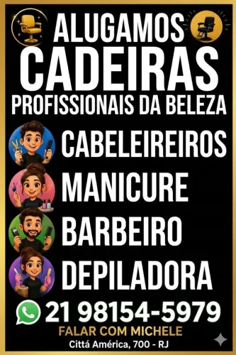 Aluga - se cadeiras na área da beleza 