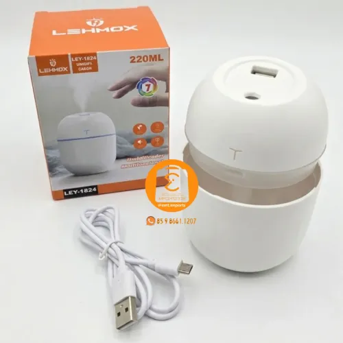 Umidificador de Ar, USB 220ml com RGB Colorido