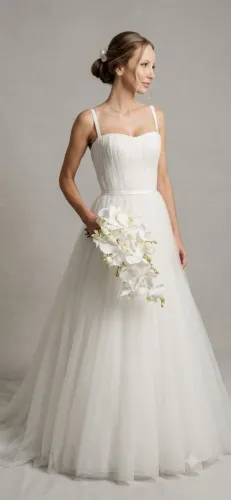 Vestido de noiva delicado e romântico