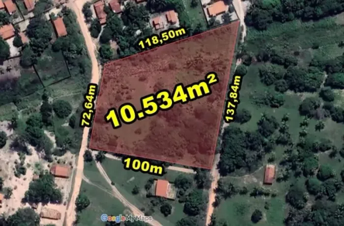 VERAS VENDE TERRENO 10.534M² NA CAPONGA - CASCAVEL-CE
