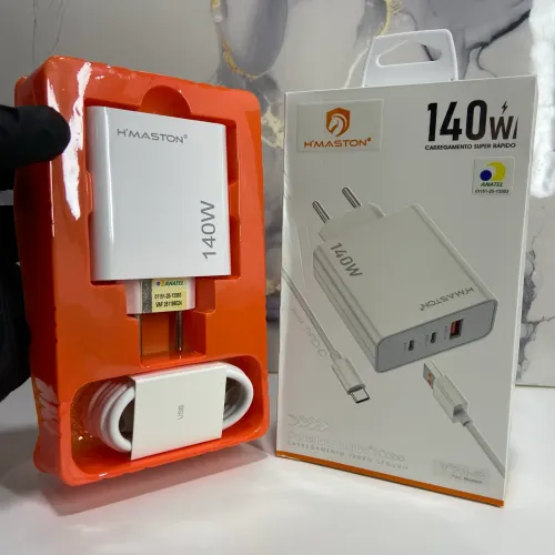 Carregador H?Maston 140W Super Potente para Smartphones e Tablets