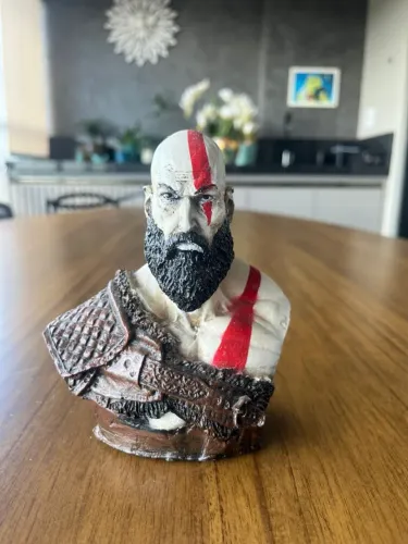 Action Figure Kratos Busto Decorativo - God of War