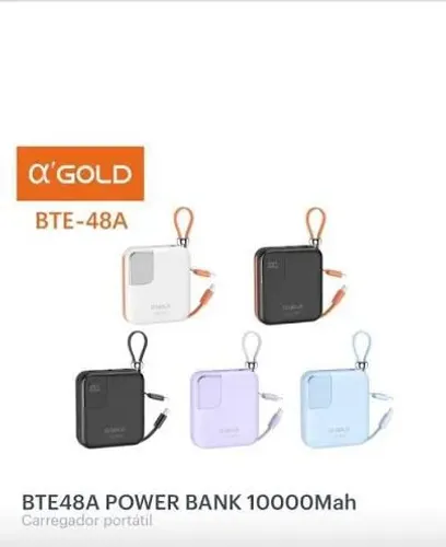 Carregador Portátil A?Gold BTE-48A Power Bank 10.000mah Universal