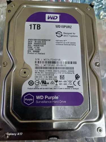 HD Purple 1tera próprio para DVR ED