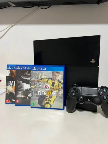 PS4 4 FAT 500GB + 3 JOGOS