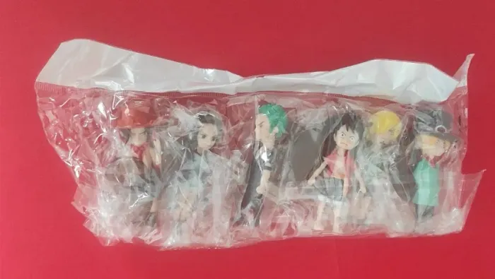 Kit 6 bonecos One Piece de pvc 