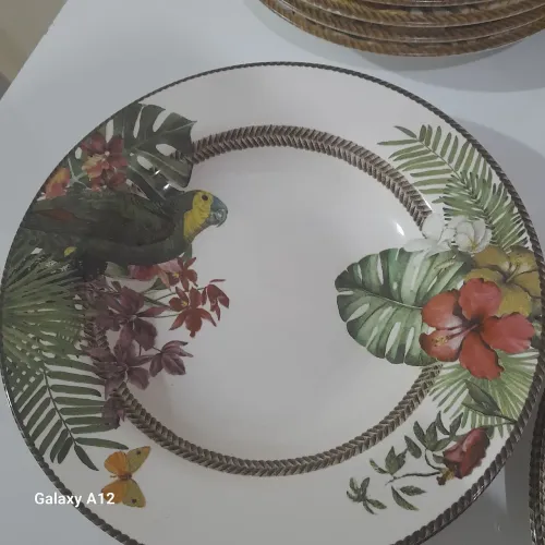 Vendo pratos de cerâmica rasos fundos e sobremesa