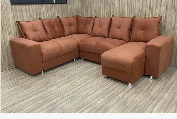 VENDO SOFA DE CANTO SEM USO PRATICAMENTE.