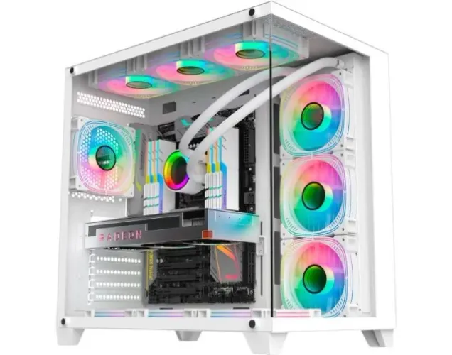 Gabinete Gamer GHOST SHARK WHITE ATX - CG-W2J1 (FANS NÃO INCLUSAS) NOVO LACRADO!
