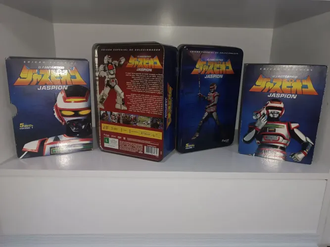 Lata 5 DVDs Volume 1 Jaspion EDIÇÃO DE COLECIONADOR, box  o fantástico Jaspion 