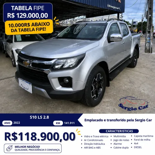 Chevrolet S10 Pick-up LS 2.8 TDI 4X4 CD Dies. Mec. 2022