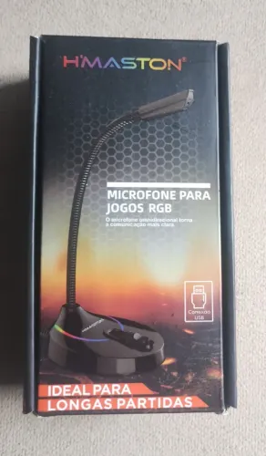 VENDO MICROFONE GAMER RGB.