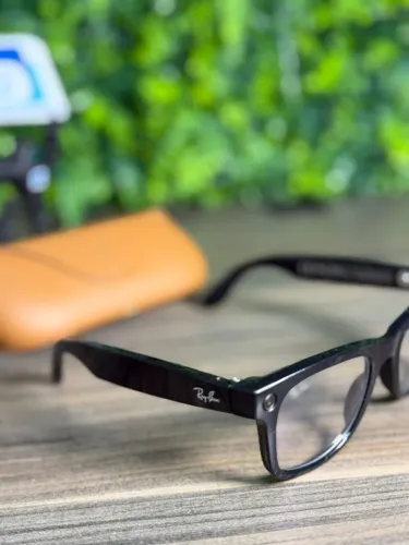 Óculos Ray ban Meta Wayfarer 2Gen Lentes transition Com case Tamanho 53 Lente: 53 mm