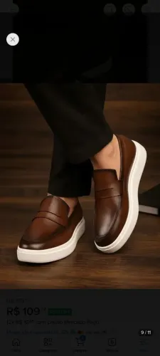 Sapato Loafer Masculino Mocassim Couro Casual Comfort Luxo