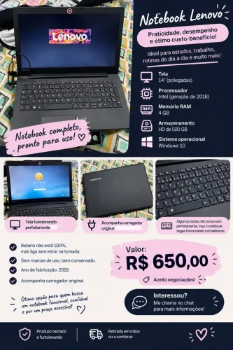 Notebook Lenovo 