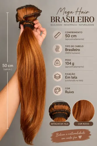 MEGA HAIR RUIVO