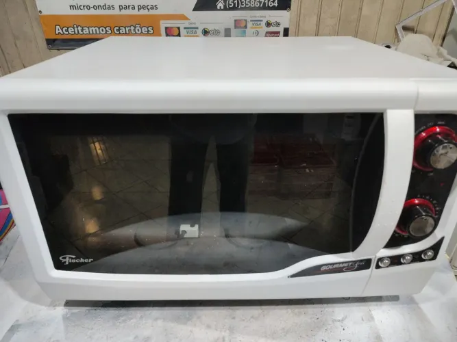Forno Elétrico Fischer Gourmet Branco Garantia 3 Meses Temos Tele Entrega