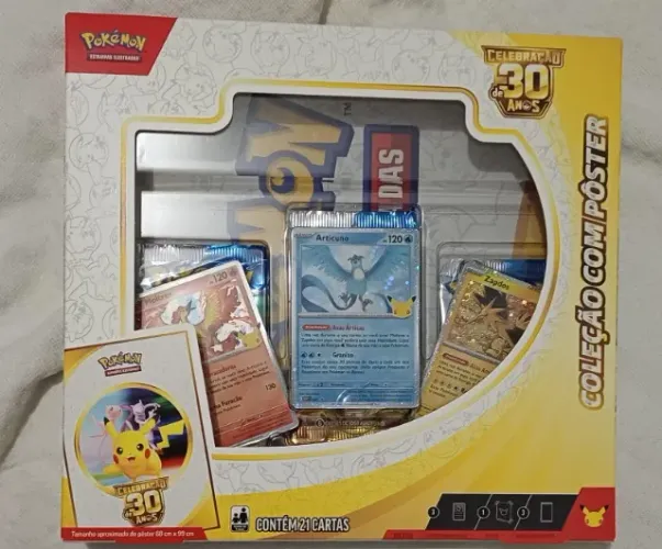 Box - Celebração de 30 Anos Pokémon- Coleção com Pôster