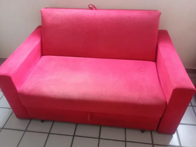 Conjunto de sofá-cama + 2 poltronas