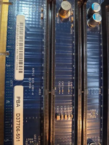 02 Unidades - Placa de expansão de memória RAM, Memory Riser Cards Apple