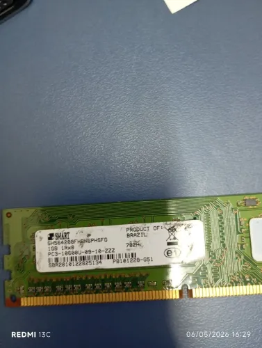 Memória servidor 1gb 1Rx8 PC3-10600U-09-10-ZZZ