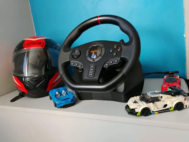 Volante gamer para PC, Xbox, ps4 e Nintendo switch.